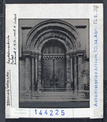 Vorschaubild Breslau: Magdalenenkirche, Portal,, Zustand Ende 19.Jh. Diasammlung